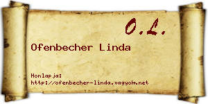 Ofenbecher Linda névjegykártya